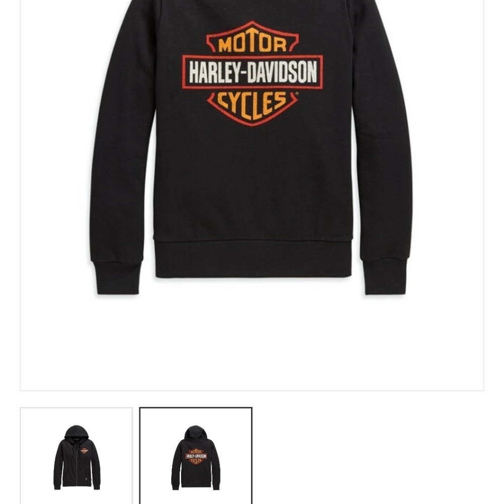 Women's harley davidson zip up hoodie